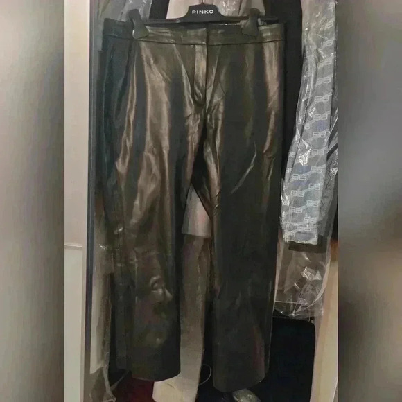 Theory Black casual Ankle Cut faux leather Size 8 - Picture 4 of 16